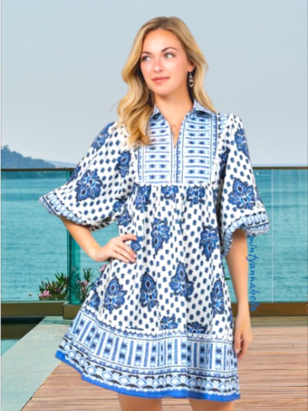 SundayUp Boho Mini Dress with Pockets